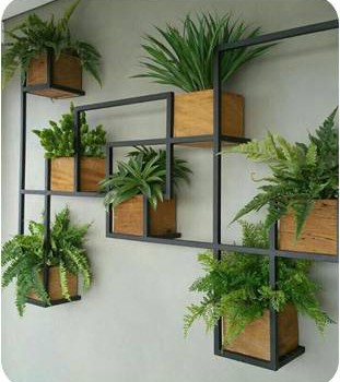 Tubed Wall Planters